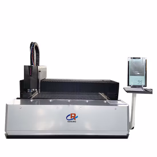 1000W 2000W 3000W Metallblech milder Edelstahl Aluminium Kupferschneider Ipg CNC-Faserlaserschneidemaschine